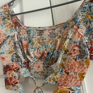 Floral Smocked Women's Top